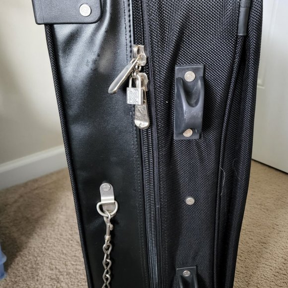 New Oleg Cassini Travel Rolling Garment Bag Black #9844 - Picture 7 of 9